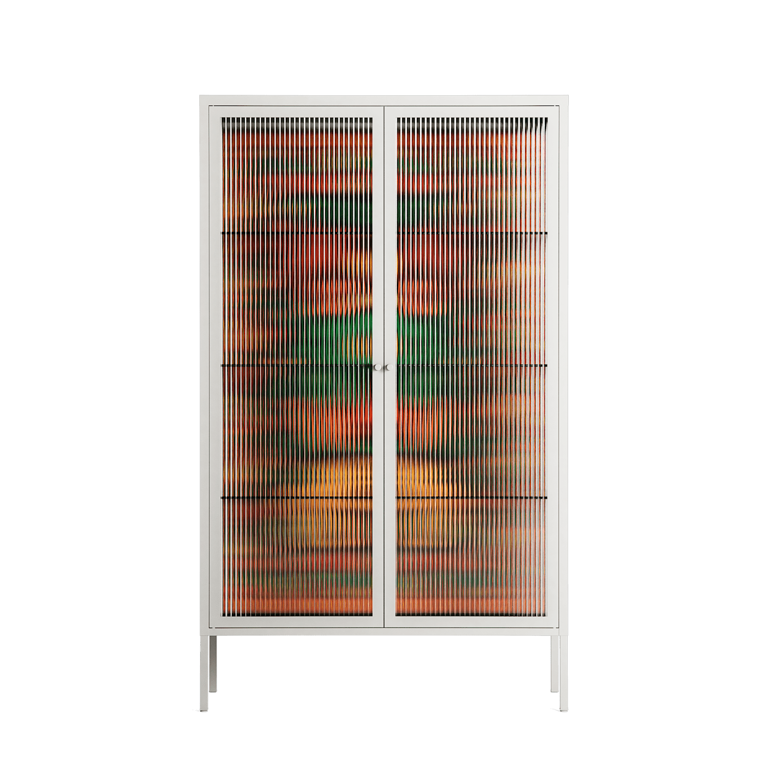 Sunbrother - Cabinet - Nick Liefhebber - Chalk - Reeded glass