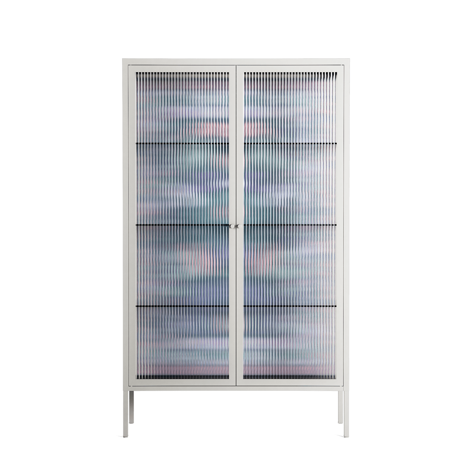 Sunbrother 2 - Cabinet - Nick Liefhebber - Chalk - Reeded glass