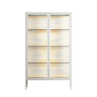 Sunbrother 3 - Cabinet - Nick Liefhebber - Chalk - Reeded glass