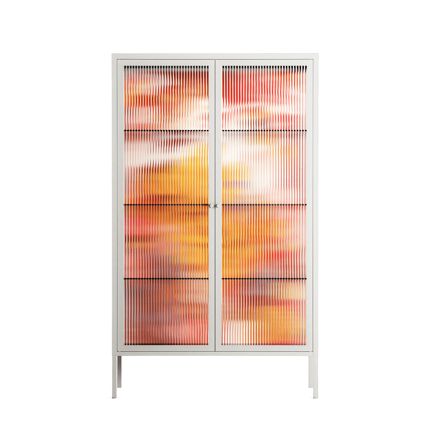 A Bridge Across Time - Cabinet - Nick Liefhebber - Chalk - Reeded glass