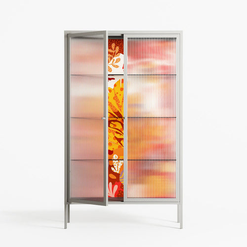 A Bridge Across Time - Cabinet - Nick Liefhebber - Chalk - Reeded glass