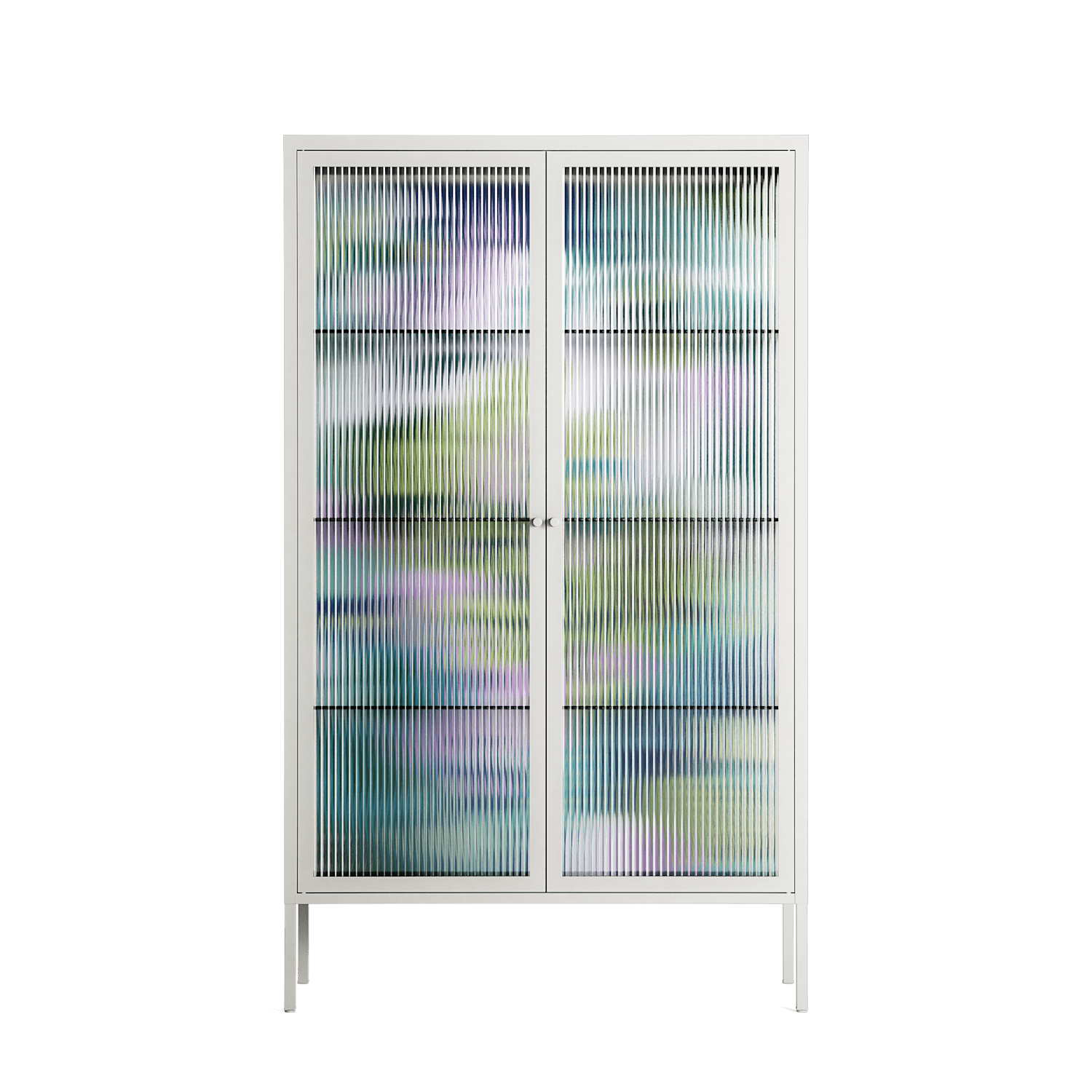 A Bridge Across Time 2 - Cabinet - Nick Liefhebber - Chalk - Reeded glass