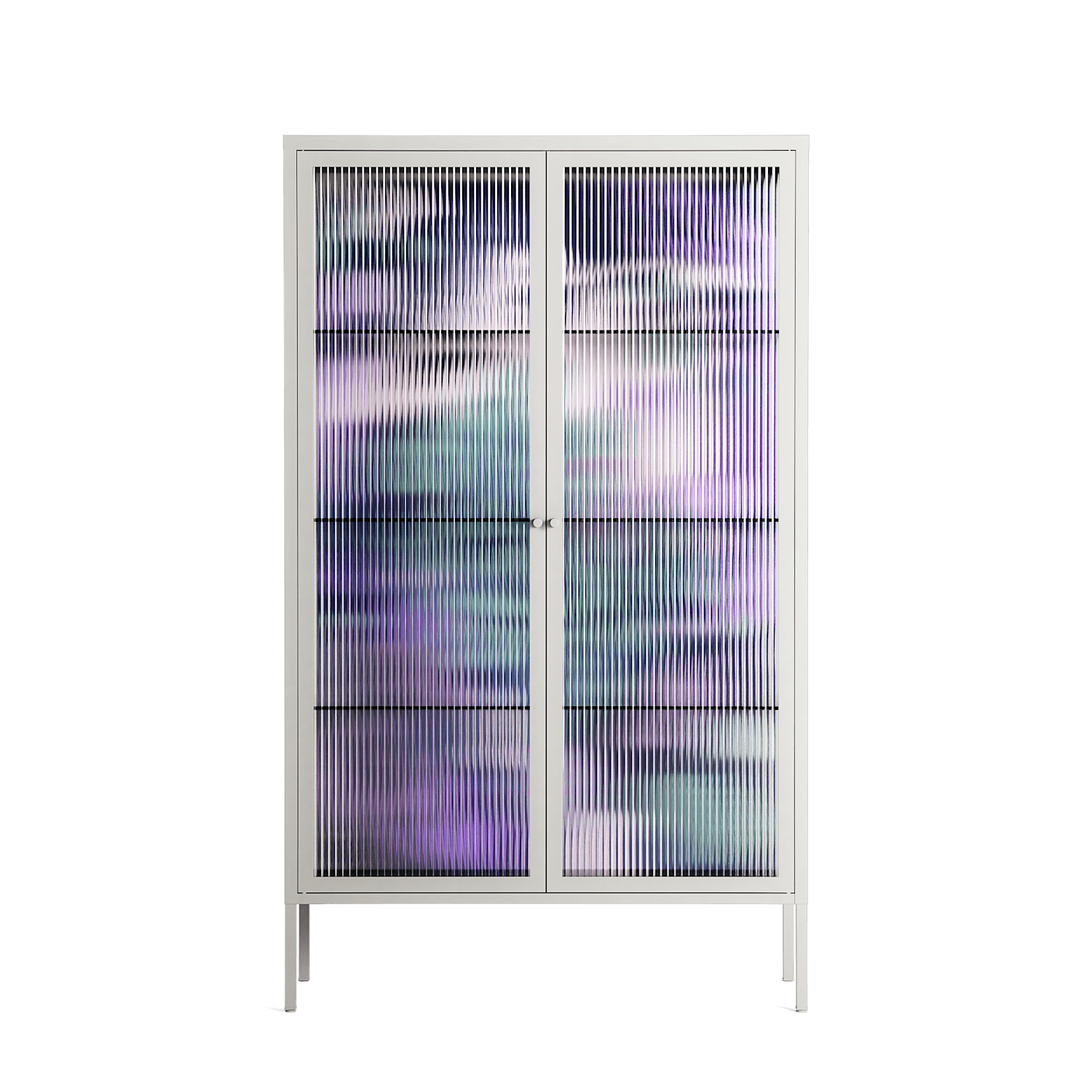 A Bridge Across Time 3 - Cabinet - Nick Liefhebber - Chalk - Reeded glass