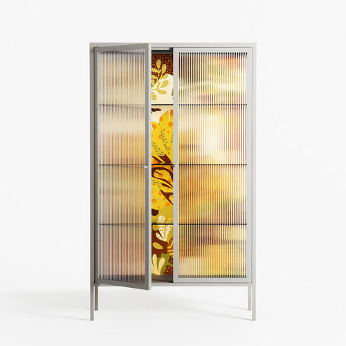 A Bridge Across Time 4 - Cabinet - Nick Liefhebber - Chalk - Reeded glass