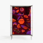 Pebbles 3 - Cabinet - Nick Liefhebber - Chalk - Reeded glass
