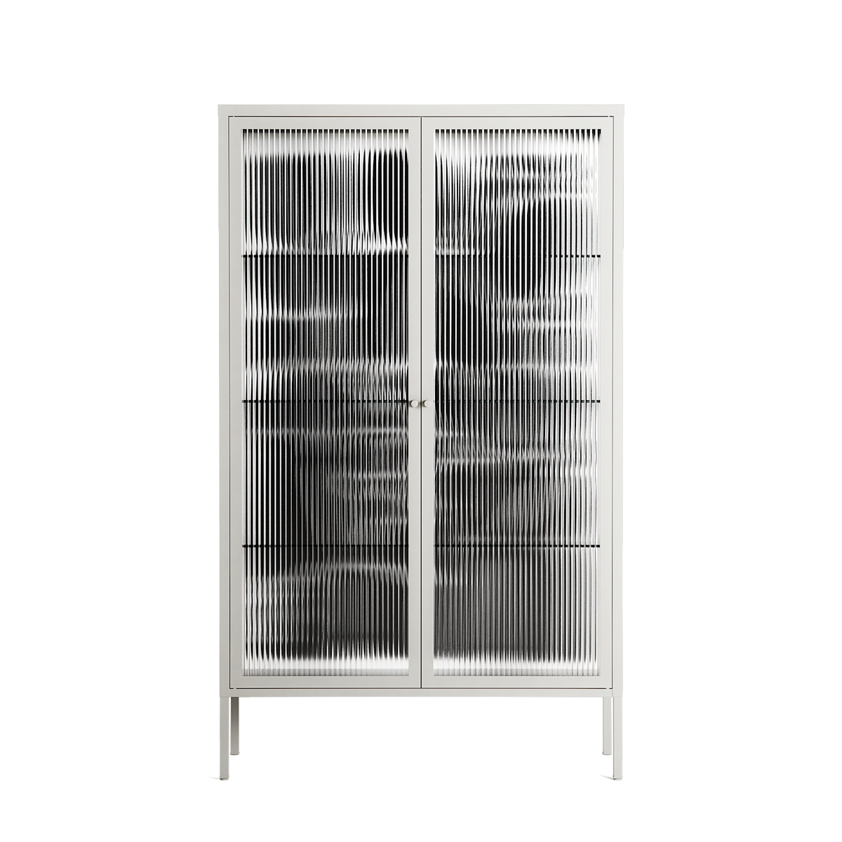 Black Flower - Cabinet - Konrad Blaszczyk - Chalk - Reeded glass