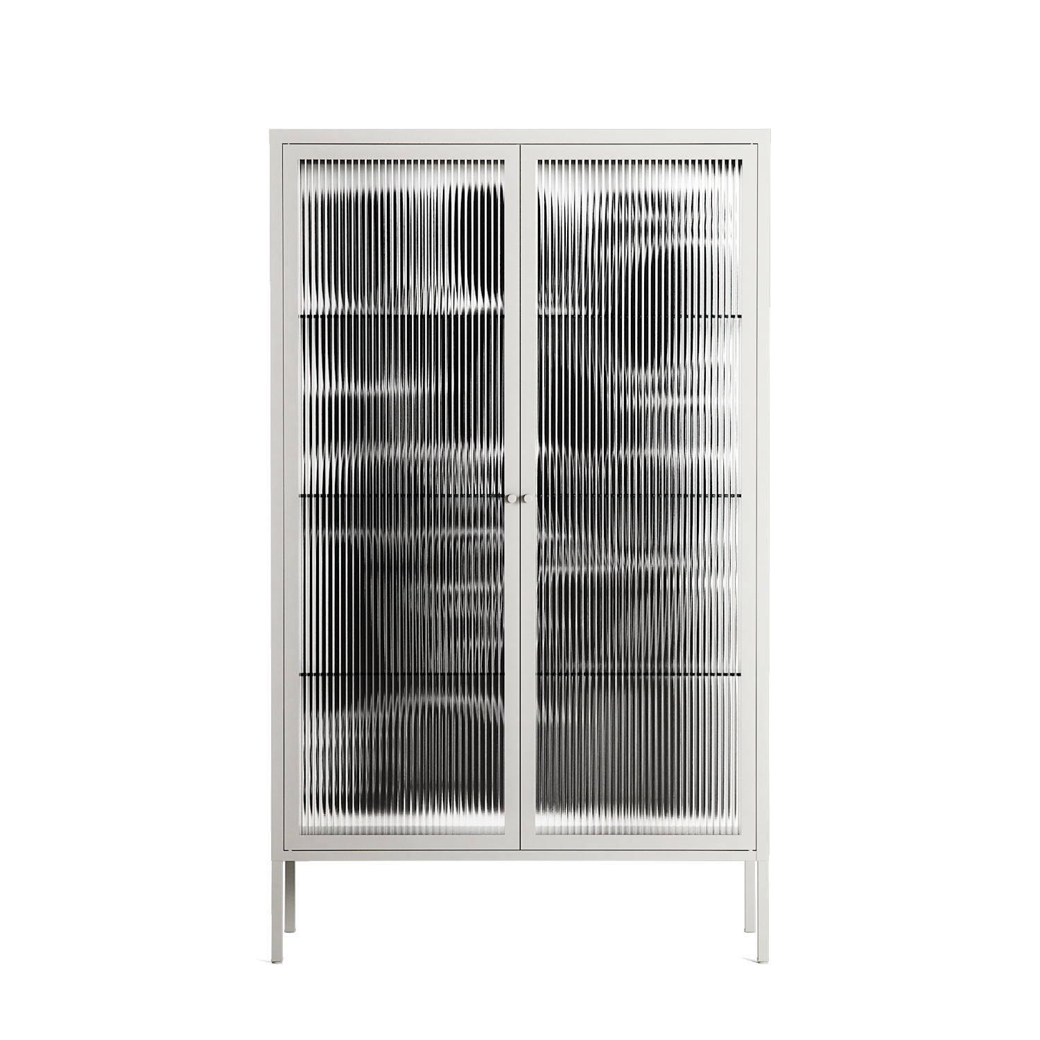 Black Flower - Cabinet - Konrad Blaszczyk - Chalk - Reeded glass