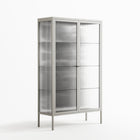 Black Flower - Cabinet - Konrad Blaszczyk - Chalk - Reeded glass