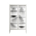 Black Fern - Cabinet - Konrad Blaszczyk - Chalk - Reeded glass