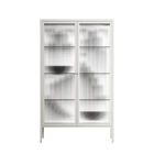 Black Fern - Cabinet - Konrad Blaszczyk - Chalk - Reeded glass