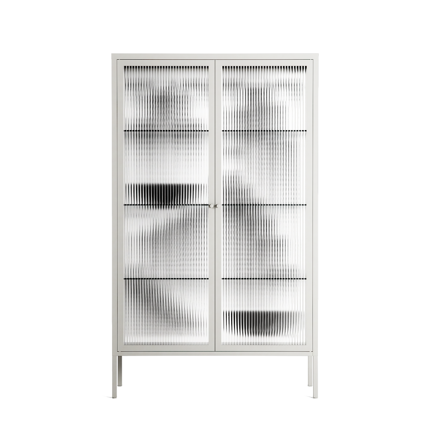 Black Fern - Cabinet - Konrad Blaszczyk - Chalk - Reeded glass