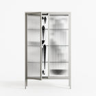 Black Fern - Cabinet - Konrad Blaszczyk - Chalk - Reeded glass