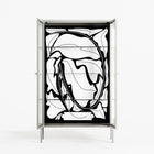White Potted Plant - Cabinet - Konrad Blaszczyk - Chalk - Reeded glass