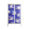 Birds A - Cabinet - Heather Zhou - Chalk - Reeded glass