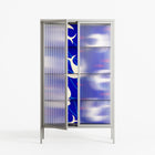 Birds A - Cabinet - Heather Zhou - Chalk - Reeded glass