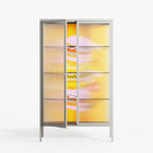 Cake - Cabinet - Heather Zhou - Chalk - Reeded glass