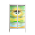 Curiosity - Cabinet - Heather Zhou - Chalk - Reeded glass