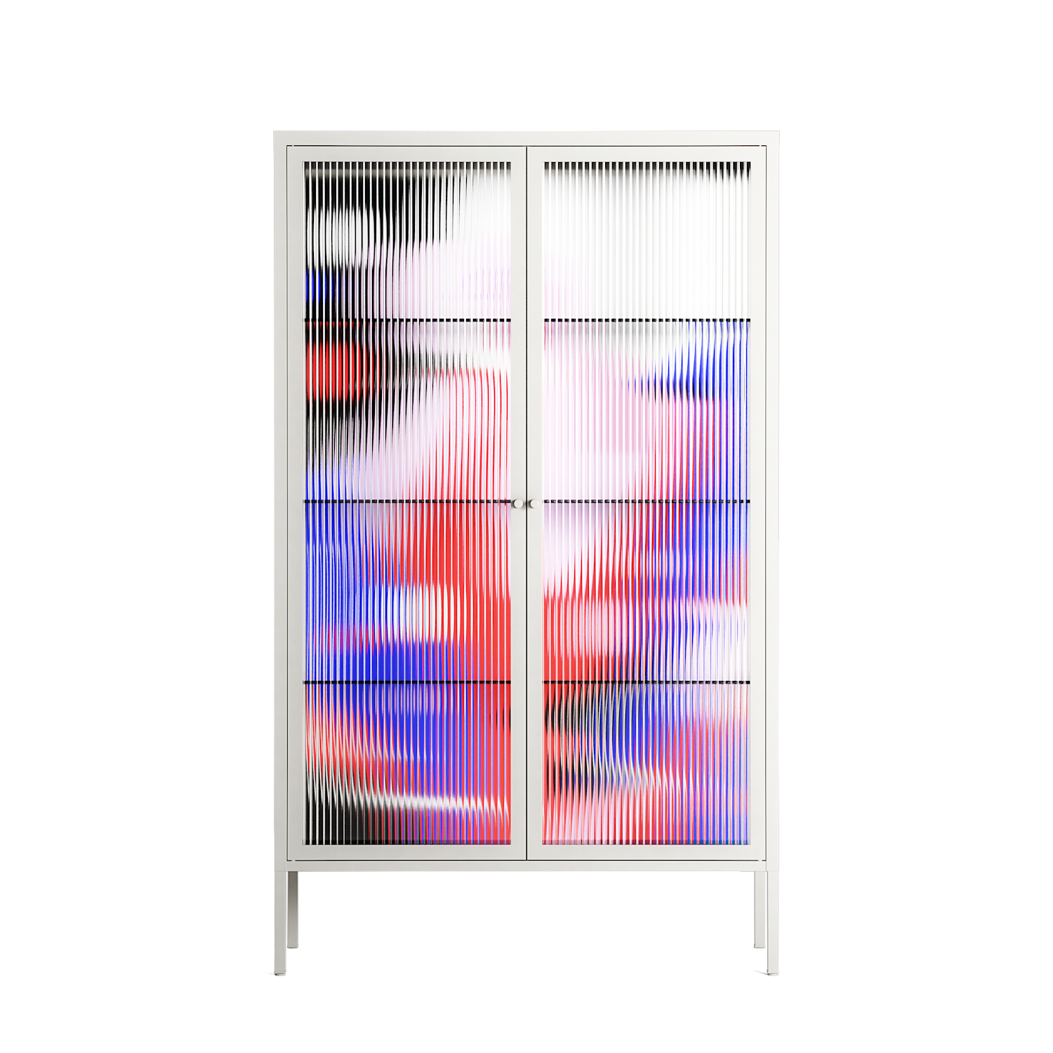 Dream - Cabinet - Heather Zhou - Chalk - Reeded glass