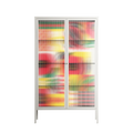Flower C - Cabinet - Heather Zhou - Chalk - Reeded glass