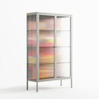 Flower C - Cabinet - Heather Zhou - Chalk - Reeded glass