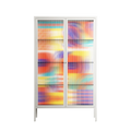 Flower A - Cabinet - Heather Zhou - Chalk - Reeded glass