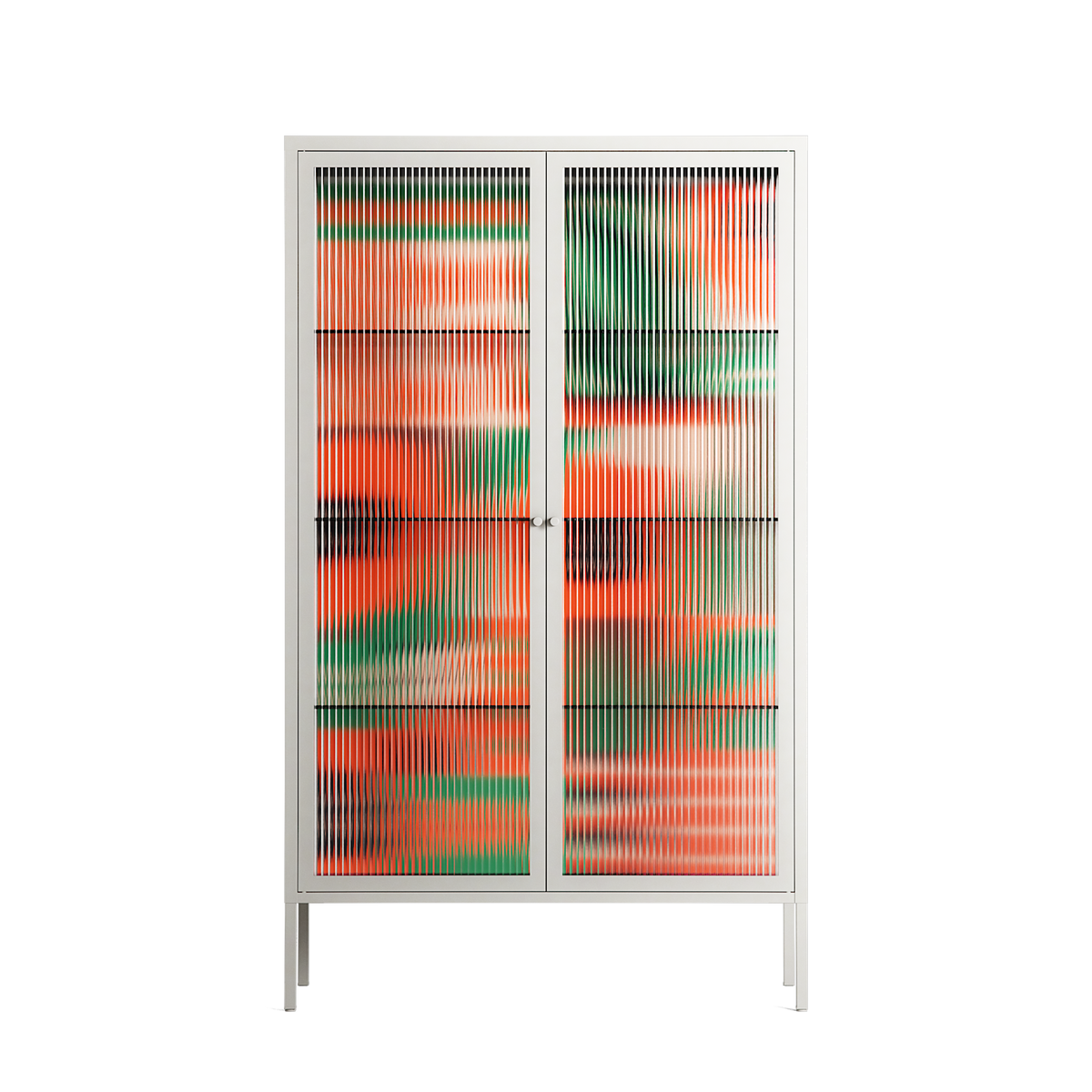 Flower B - Cabinet - Heather Zhou - Chalk - Reeded glass