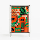 Flower B - Cabinet - Heather Zhou - Chalk - Reeded glass