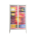 Rise - Cabinet - Heather Zhou - Chalk - Reeded glass