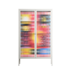 Rise - Cabinet - Heather Zhou - Chalk - Reeded glass