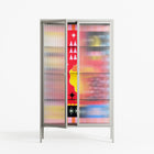 Rise - Cabinet - Heather Zhou - Chalk - Reeded glass