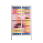 Yoga - Cabinet - Heather Zhou - Chalk - Reeded glass