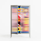 Yoga - Cabinet - Heather Zhou - Chalk - Reeded glass