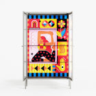 Yoga - Cabinet - Heather Zhou - Chalk - Reeded glass