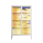 Klimt - Cabinet - Heather Zhou - Chalk - Reeded glass