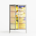 Klimt - Cabinet - Heather Zhou - Chalk - Reeded glass