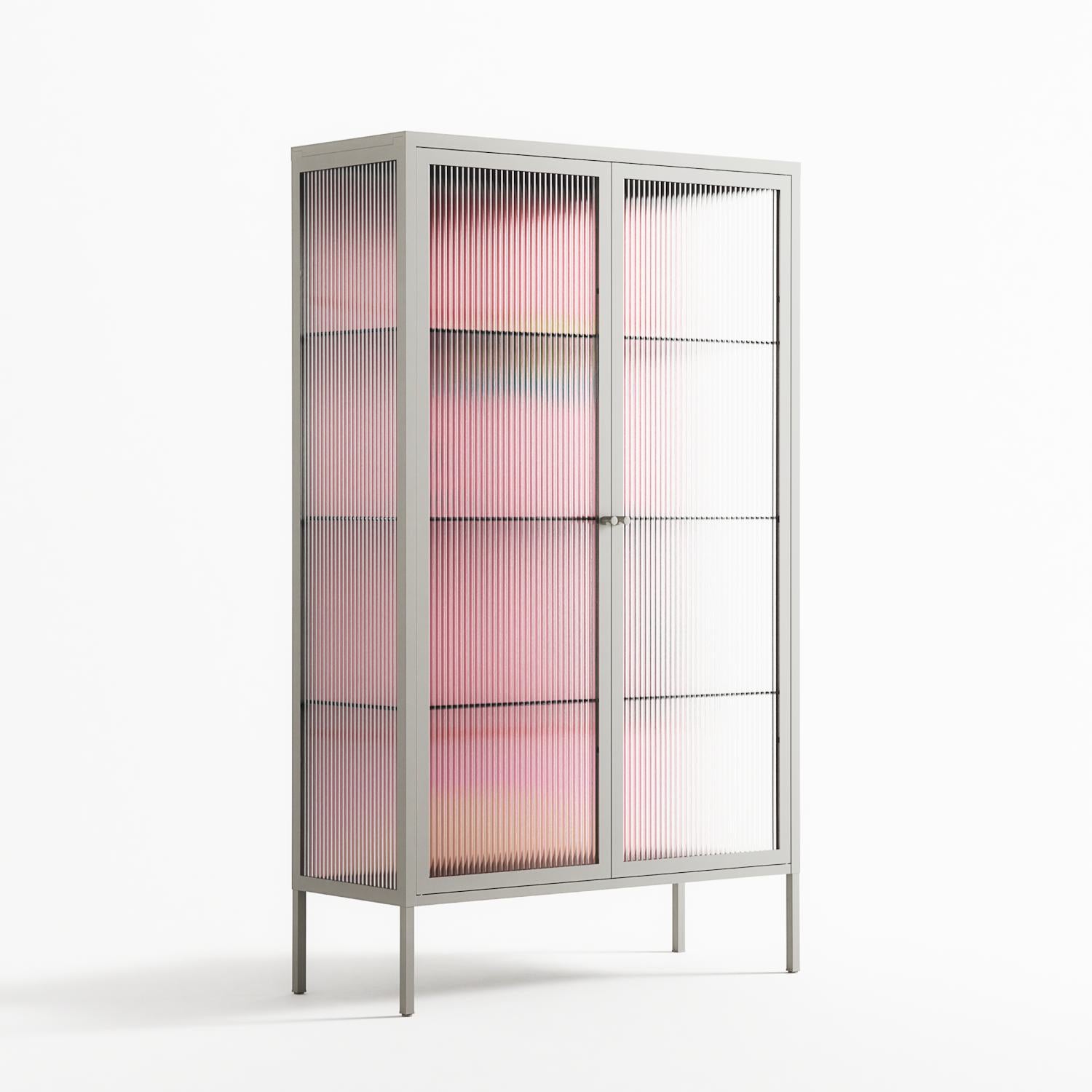 Tender Age in Bloom - Cabinet - Ciara Wade - Chalk - Reeded glass