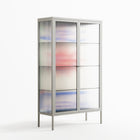 Wino Wagon - Cabinet - Ciara Wade - Chalk - Reeded glass
