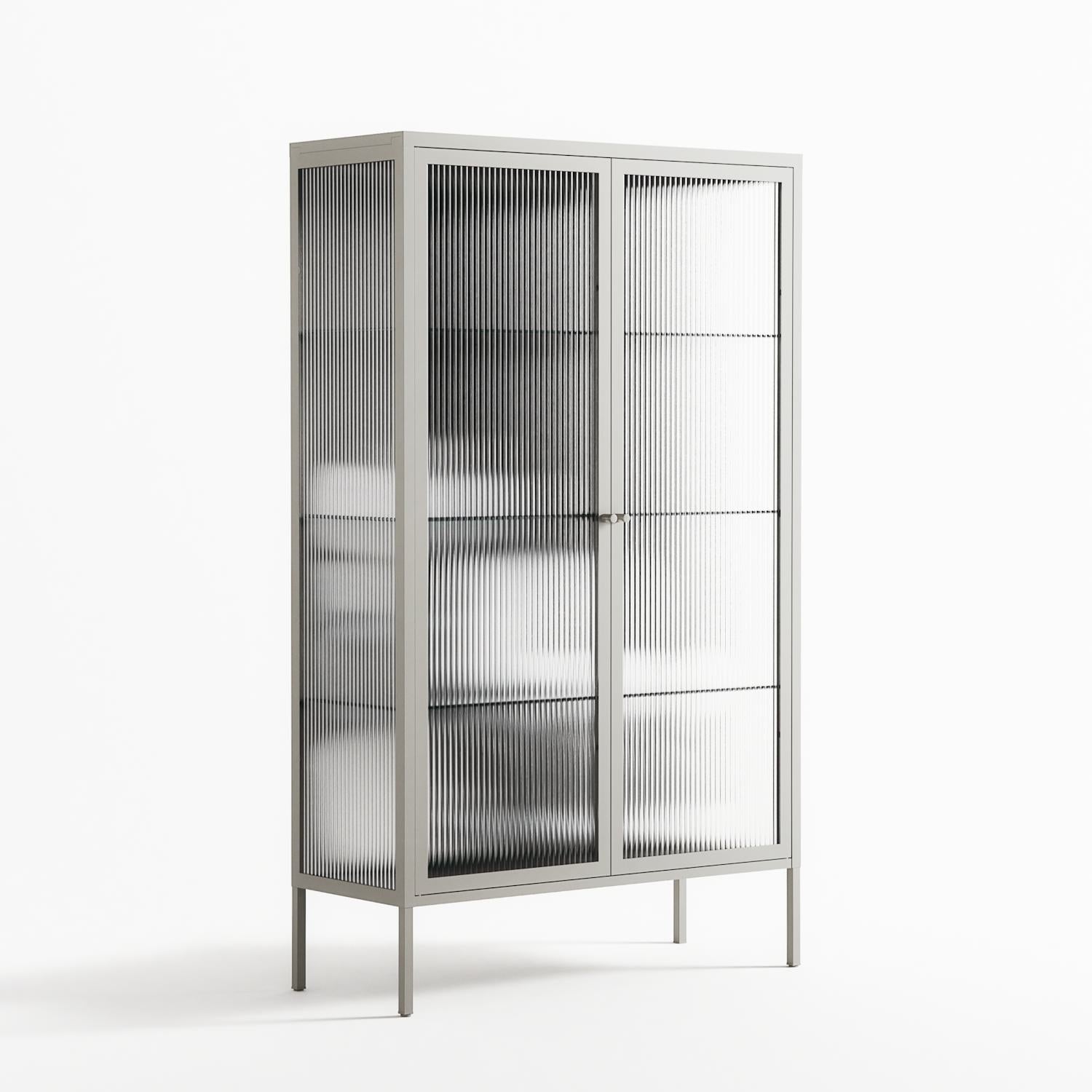 Talk Less Say More - Cabinet - Ciara Wade - Chalk - Reeded glass