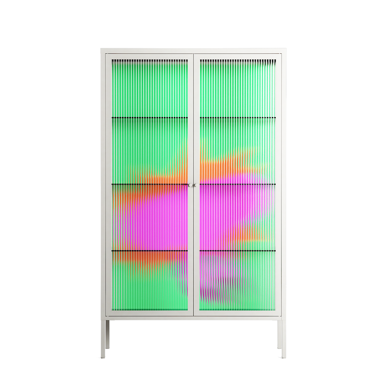 Sit This One Out - Cabinet - Ciara Wade - Chalk - Reeded glass