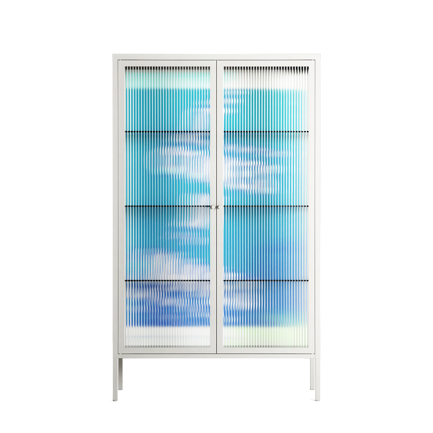 It Comes in Waves - Cabinet - Ciara Wade - Chalk - Reeded glass
