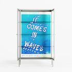 It Comes in Waves - Cabinet - Ciara Wade - Chalk - Reeded glass