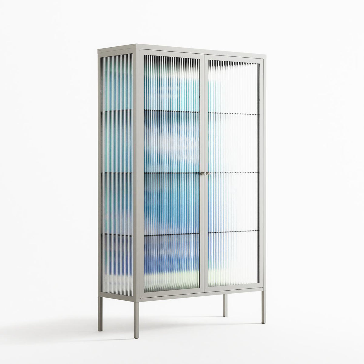 It Comes in Waves - Cabinet - Ciara Wade - Chalk - Reeded glass