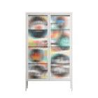 Alive - Cabinet - Vratislav Pecka - Chalk - Reeded glass