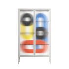 Arial - Cabinet - Vratislav Pecka - Chalk - Reeded glass