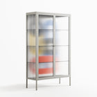 Arial - Cabinet - Vratislav Pecka - Chalk - Reeded glass
