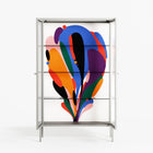 Balloons - Cabinet - Vratislav Pecka - Chalk - Reeded glass
