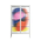 Blends - Cabinet - Vratislav Pecka - Chalk - Reeded glass