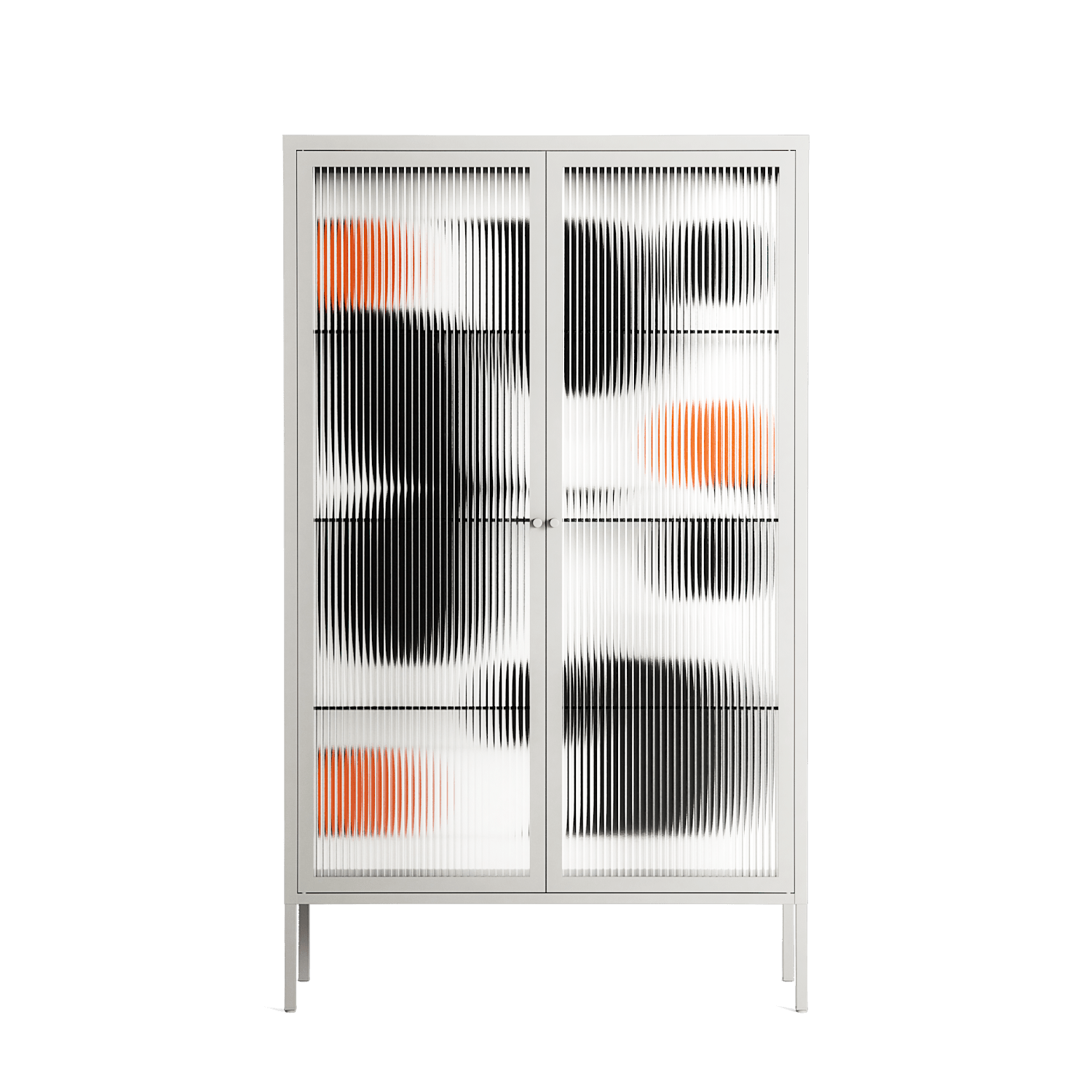 Conserto2 - Cabinet - Vratislav Pecka - Chalk - Reeded glass