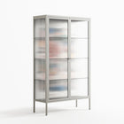 Connections - Cabinet - Vratislav Pecka - Chalk - Reeded glass
