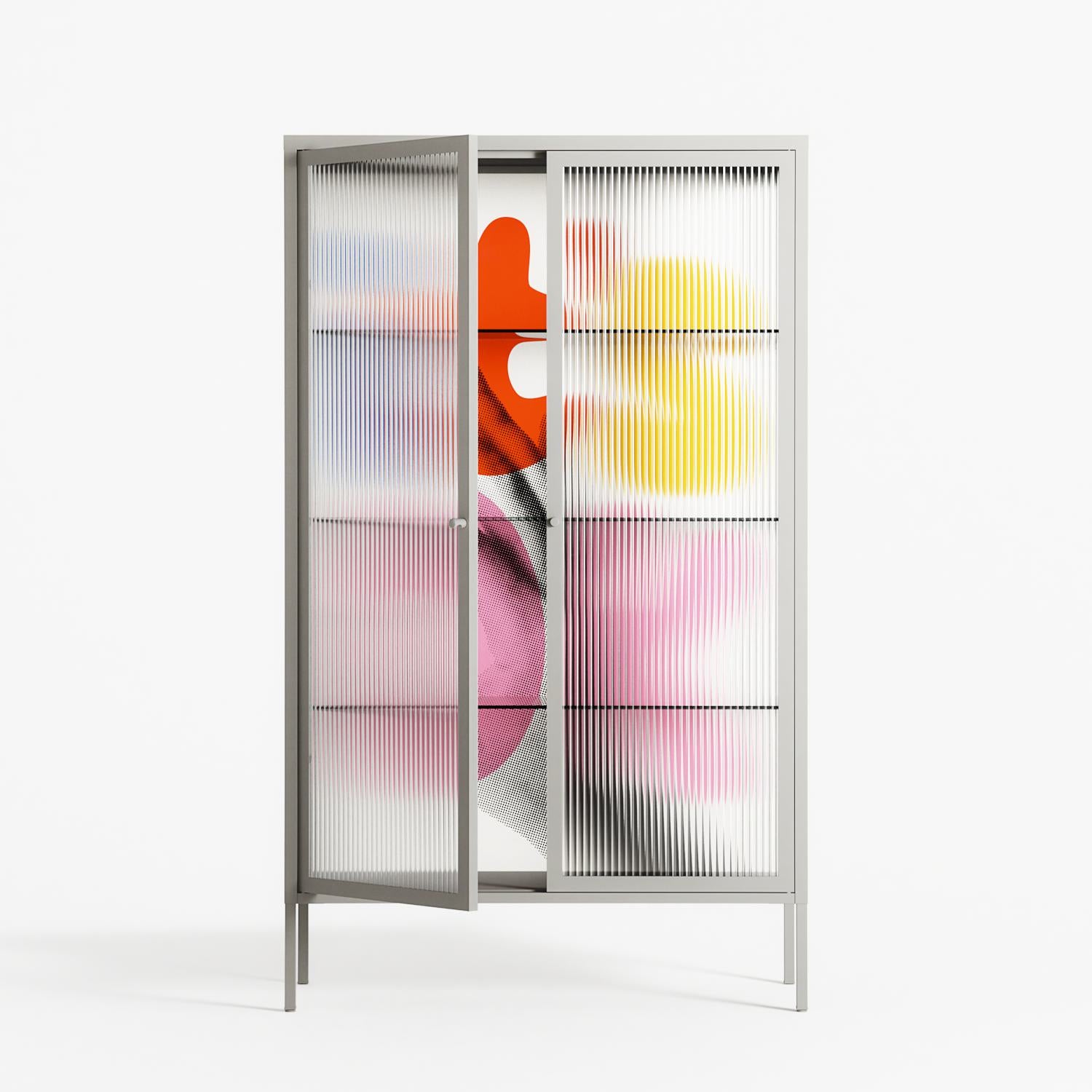 Its Ok - Cabinet - Vratislav Pecka - Chalk - Reeded glass